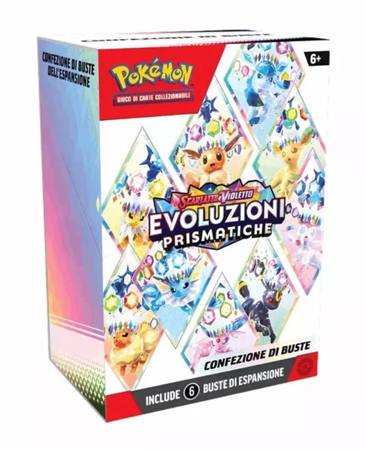 PREORDER - SV8.5 Evoluzioni Prismatiche Bundle 6 Buste ITA (uscita 7 Marzo /2025)