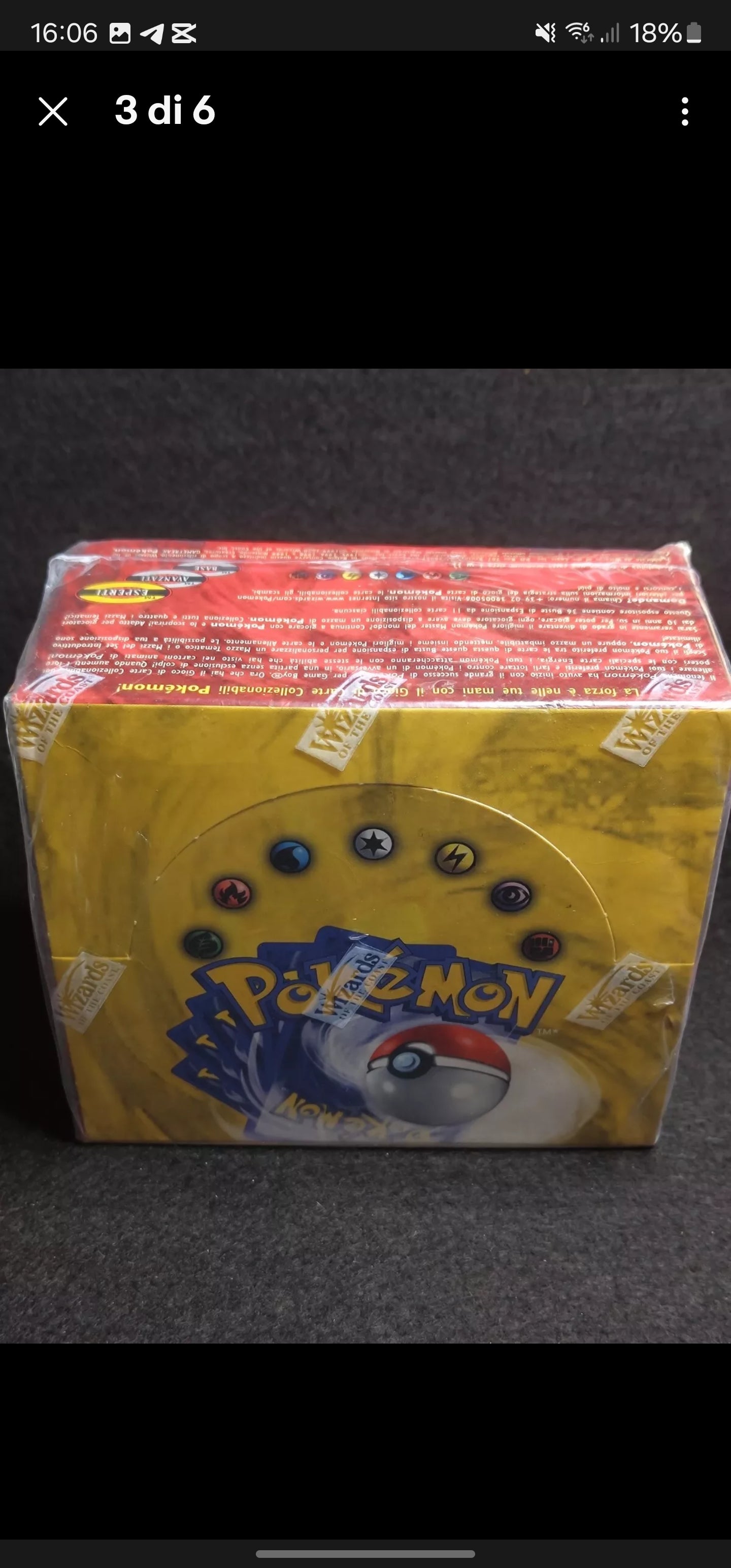 POKEMON 1999 - Box 36 Buste  - SET BASE UNLIMITED - ITALIANO